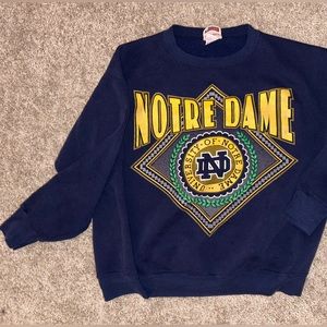 Vintage M Notre Dame Crewneck Sweatshirt